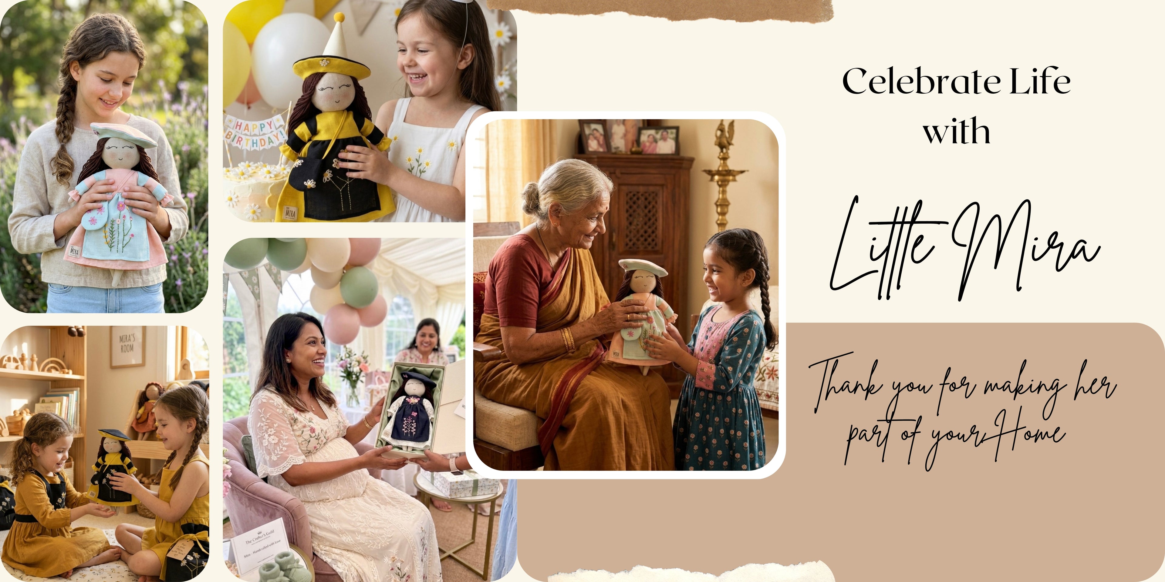 "Little Mira — handmade dolls and stories for children"