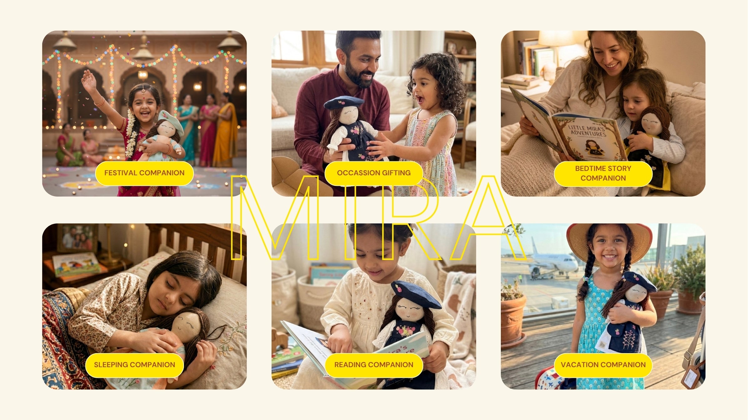 "Build a world of imagination with Little Mira handmade dolls"