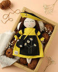 Handmade-little Mira-linen-doll-artisan made-Jaipur