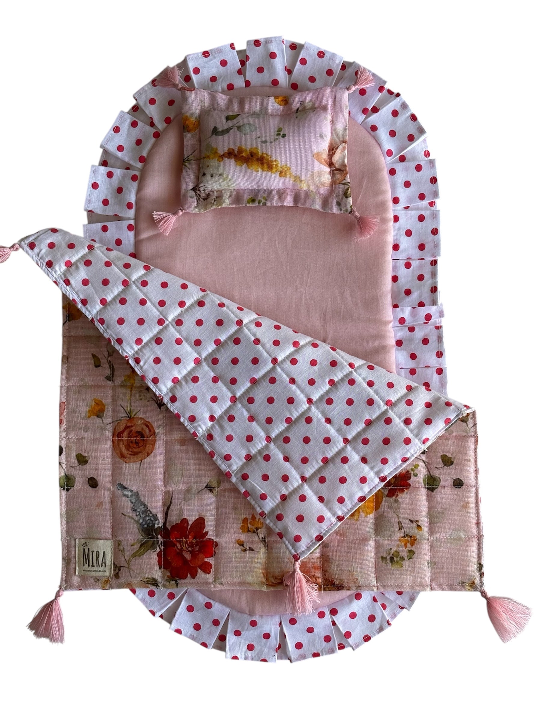 Little Mira Hand made Heirloom Bedding Set